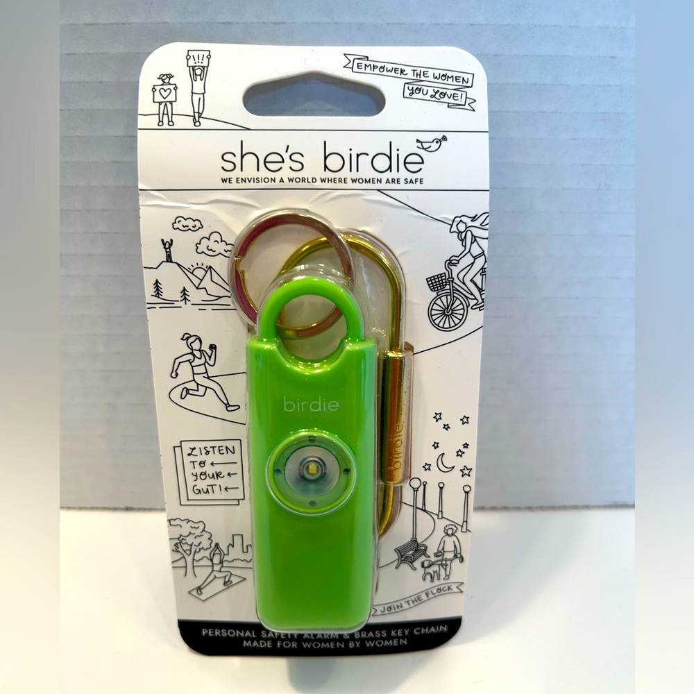 She’s Birdie Personal Alarm - Green - New in package